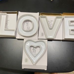 Ivy Lane Ceramic LOVE💟 Letter Dishes